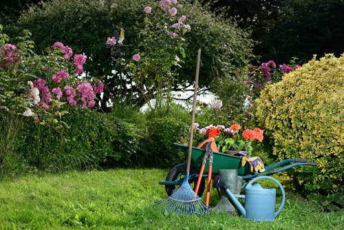 Organic pest control methods in a vibrant garden