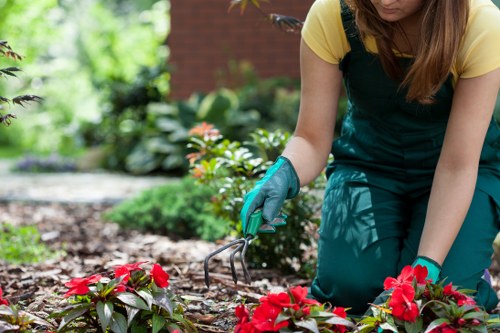 First aid kit and emergency response at a garden site